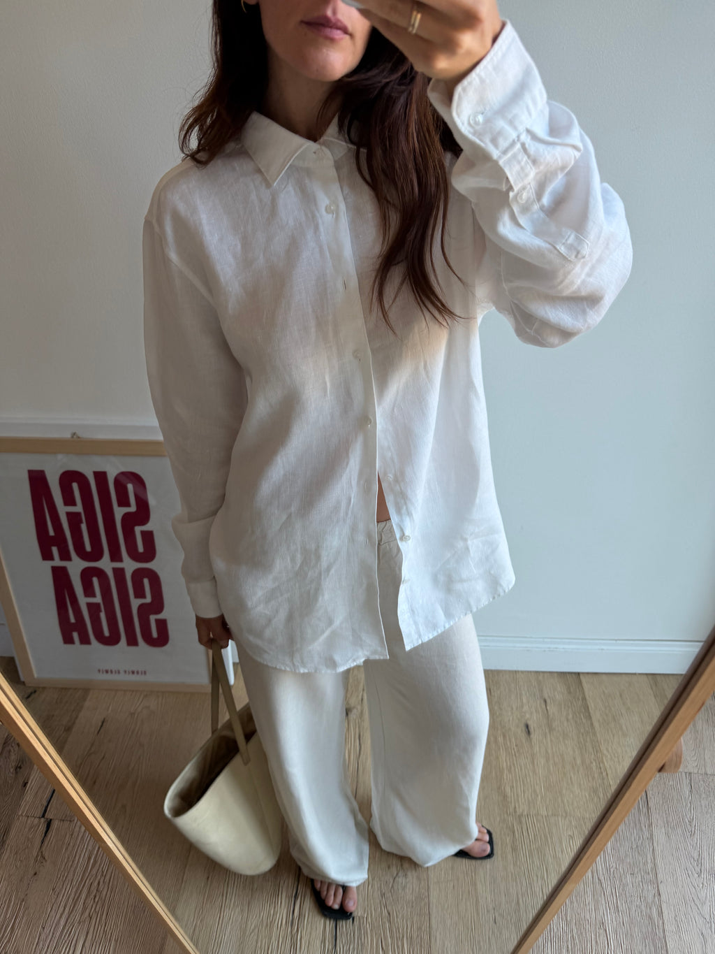 CAMICIA BIANCA LINO