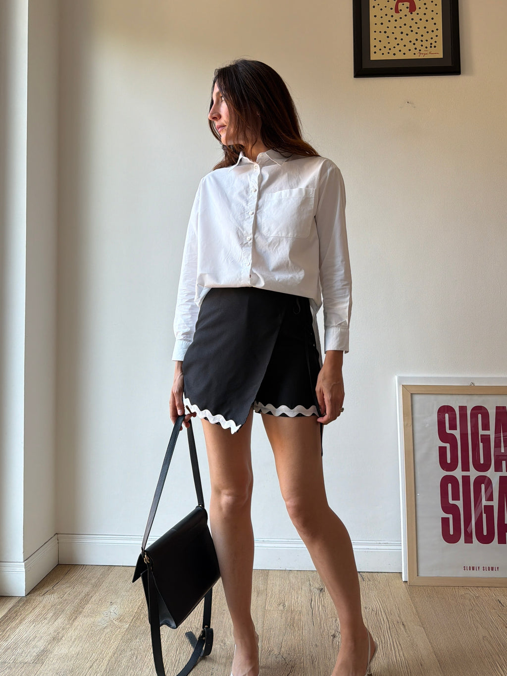 GONNA PANTALONE NERA