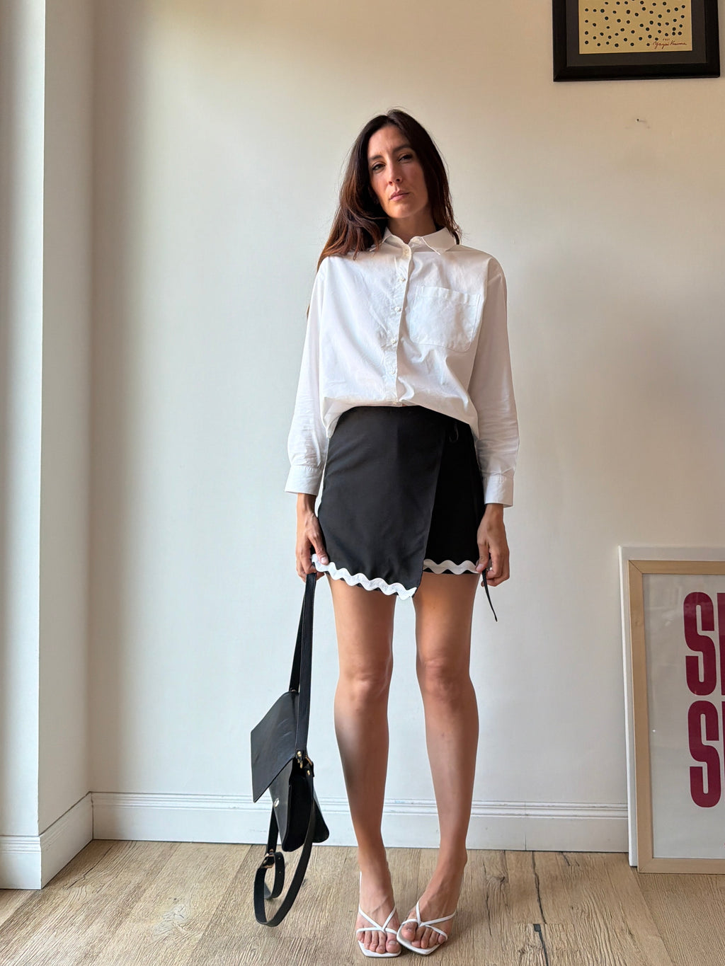 GONNA PANTALONE NERA