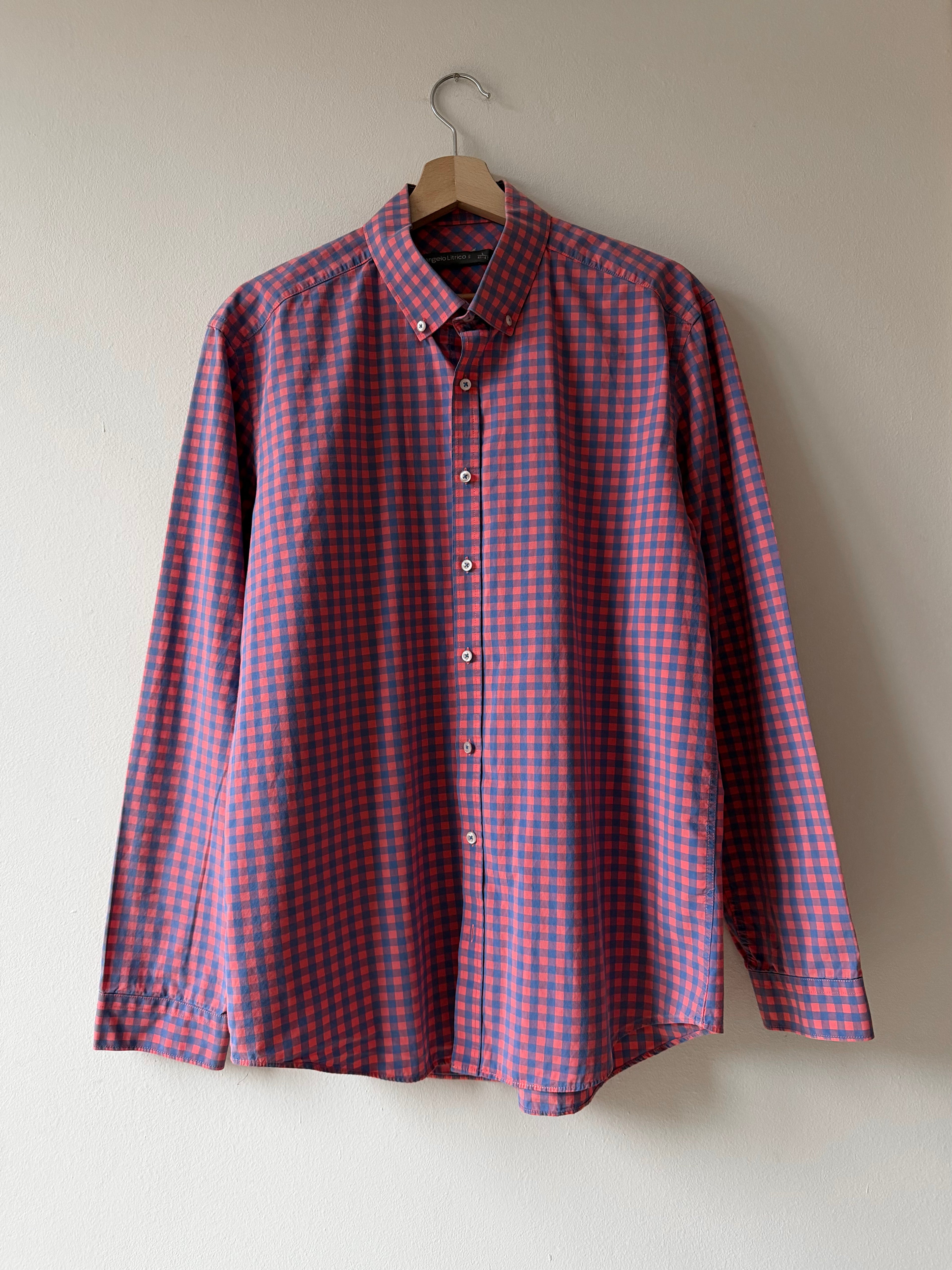 CAMICIA VICHY ROSA BLU