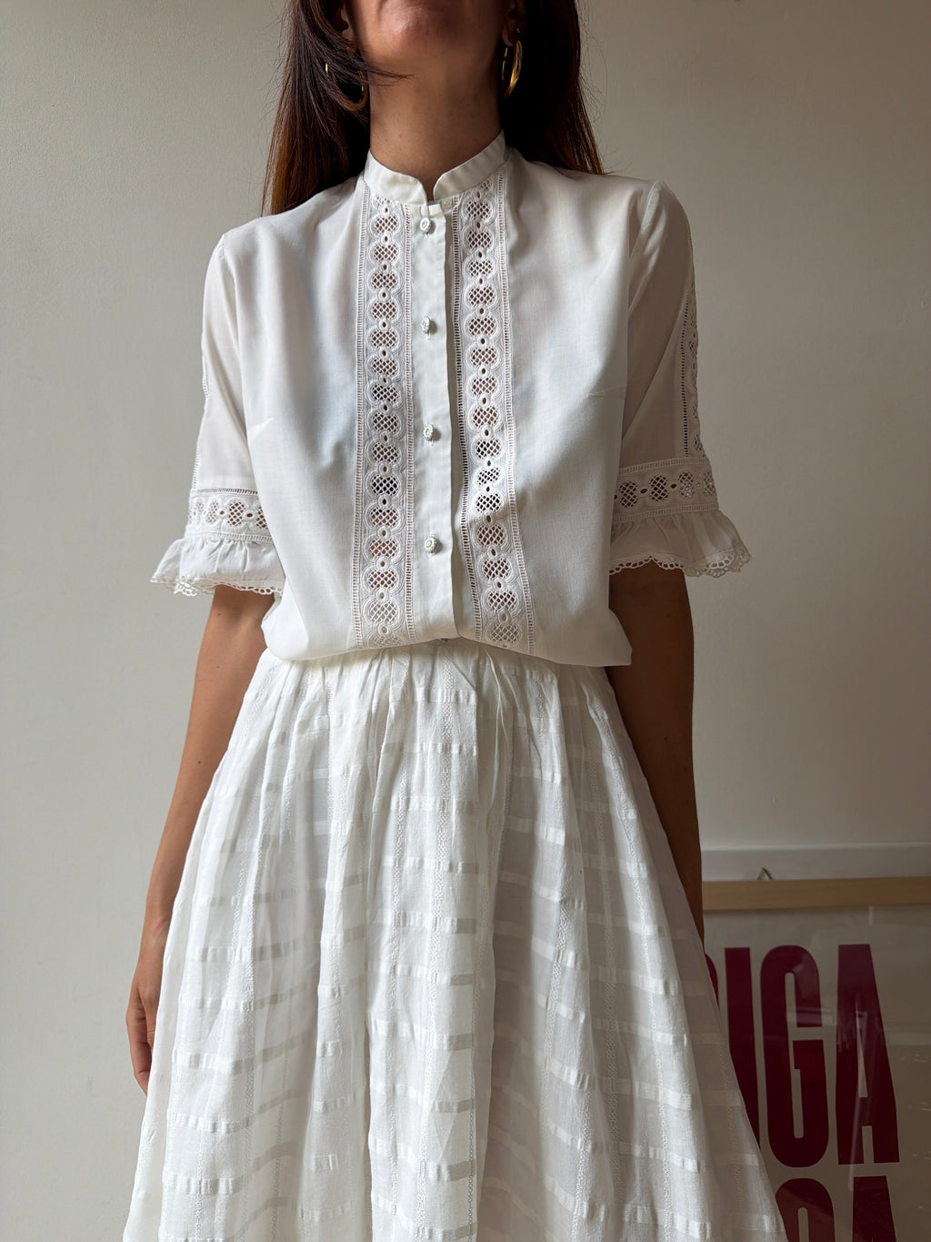CAMICIA BIANCA DECORATA