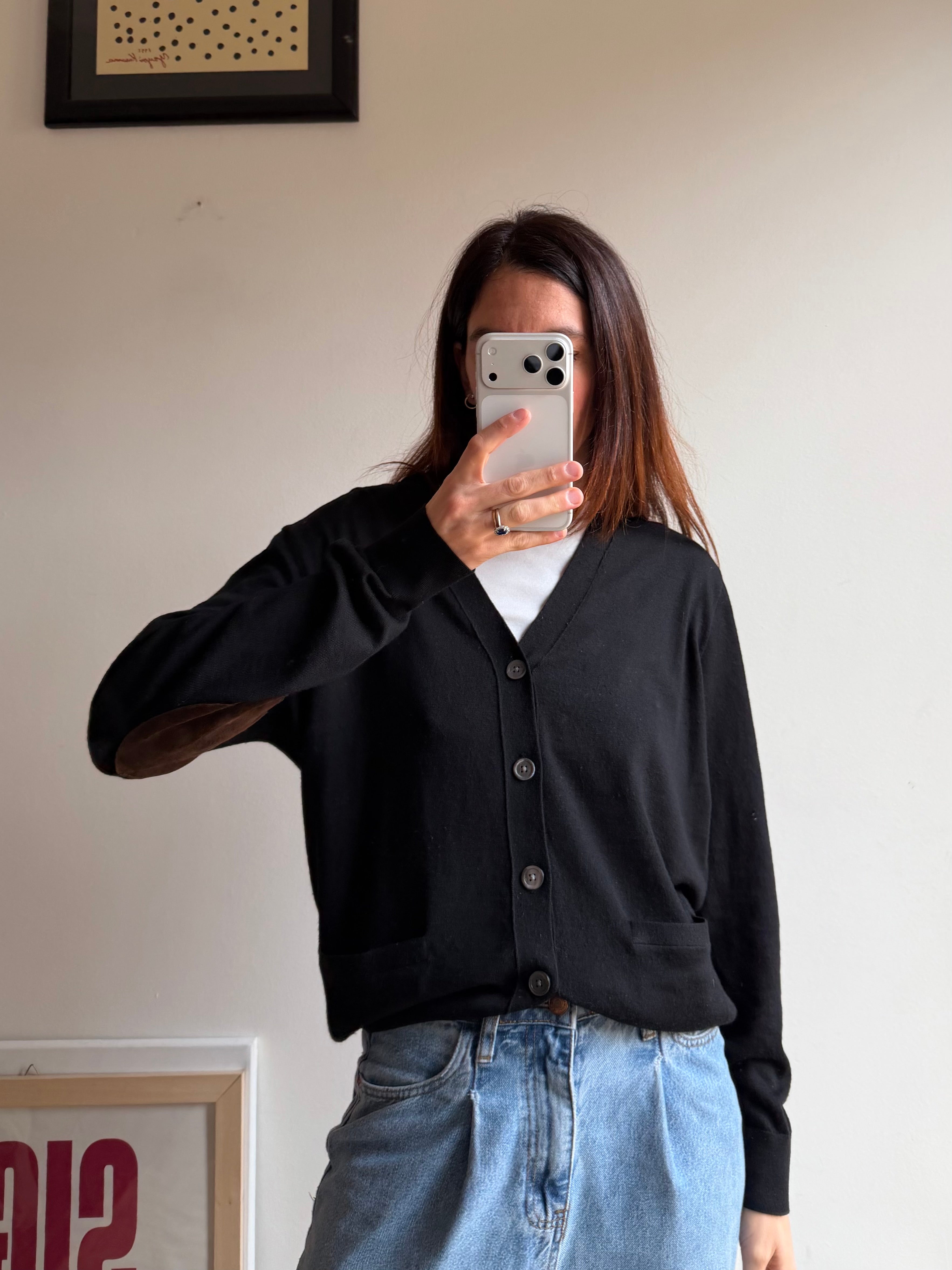 CARDIGAN NERO RALPH LAUREN