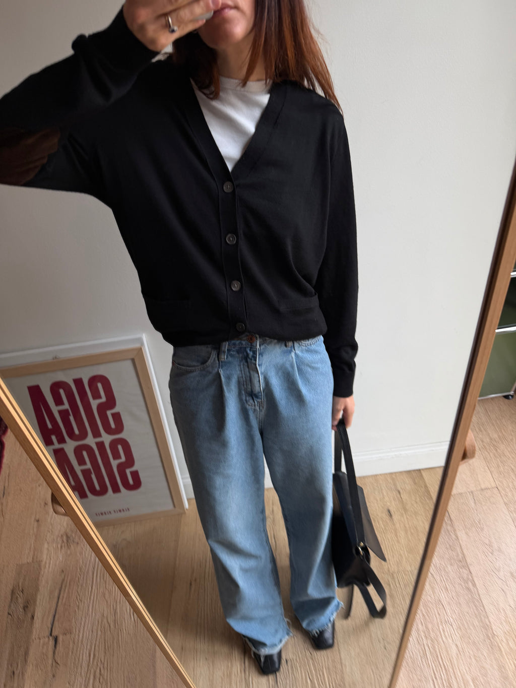 CARDIGAN NERO RALPH LAUREN