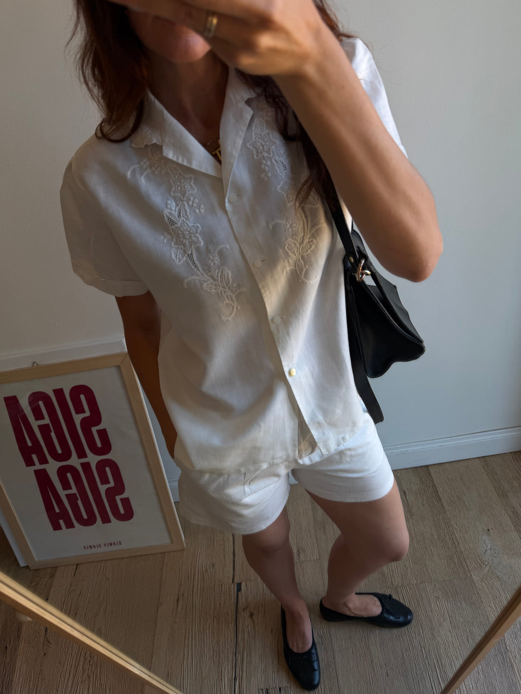 CAMICIA IN LINO RICAMATA