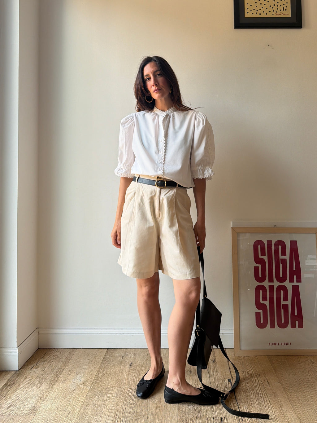CAMICIA BIANCA CON MANICHE AMPIE