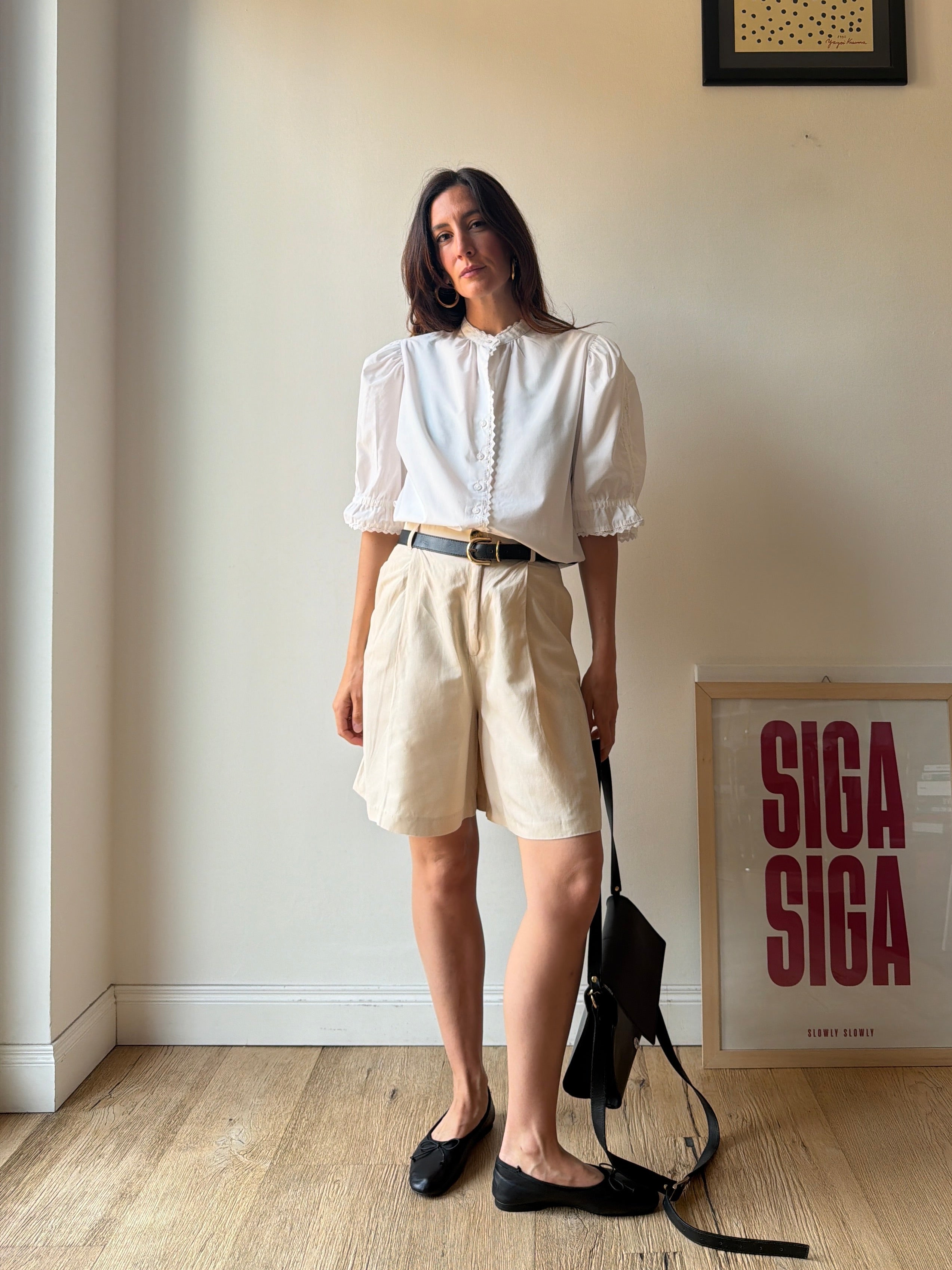 CAMICIA BIANCA CON MANICHE AMPIE