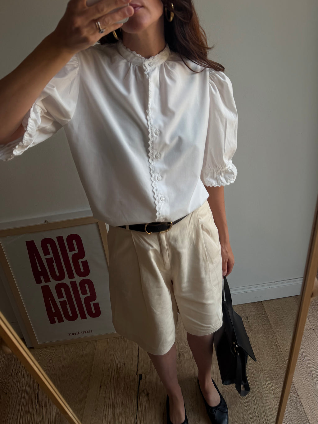 CAMICIA BIANCA CON MANICHE AMPIE