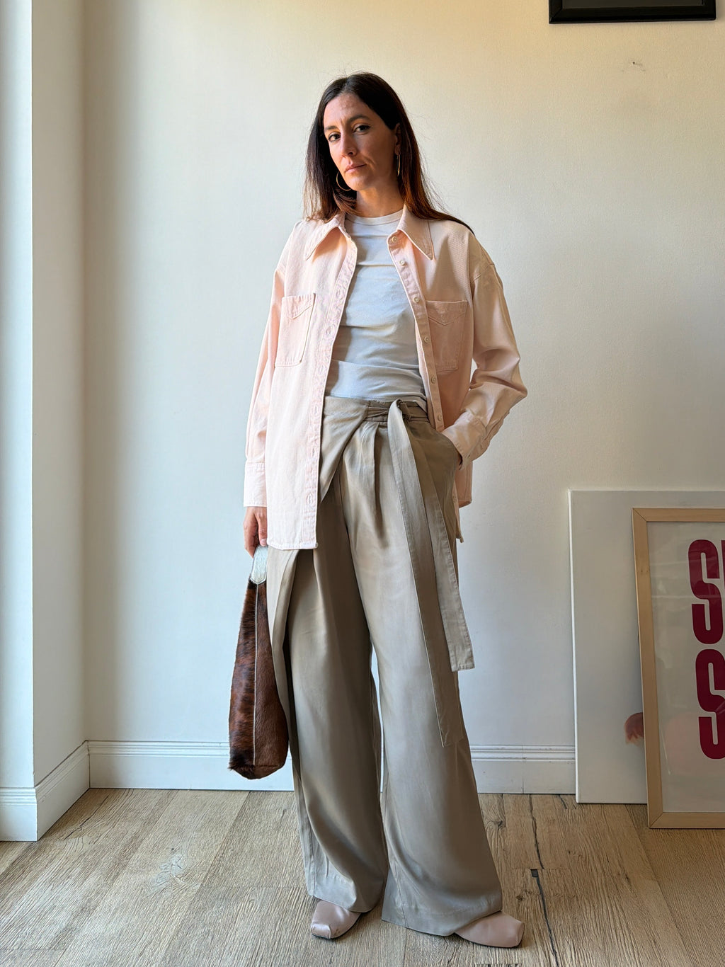 OVERSHIRT IN DENIM ROSA