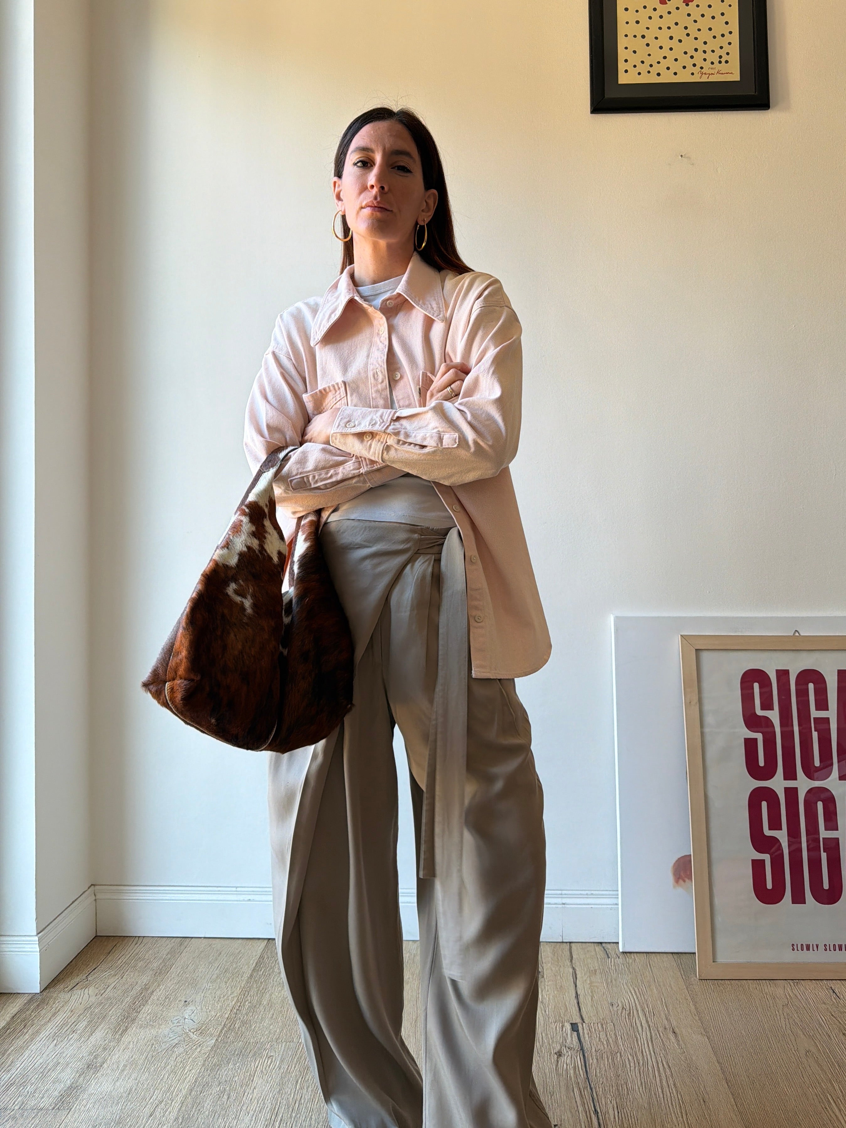 OVERSHIRT IN DENIM ROSA