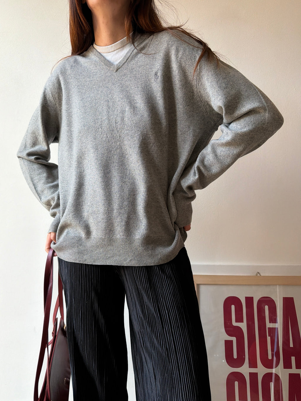 MAGLIONCINO RALPH LAUREN GRIGIO