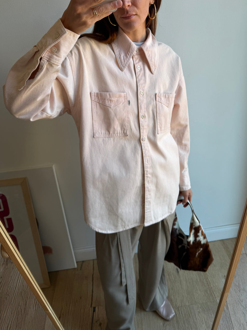 OVERSHIRT IN DENIM ROSA