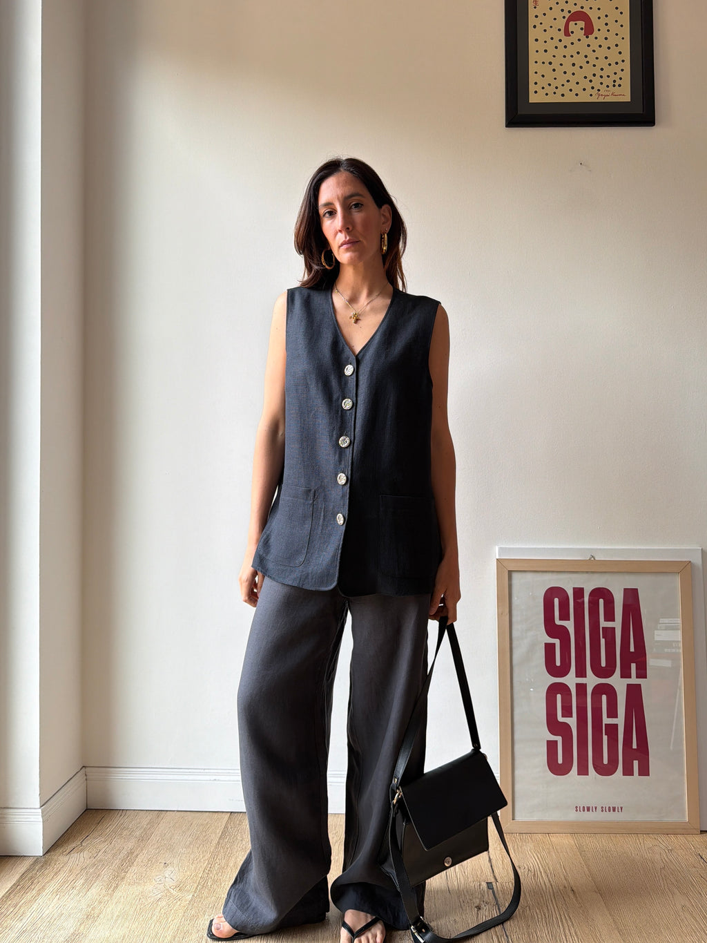 GILET LINO NERO