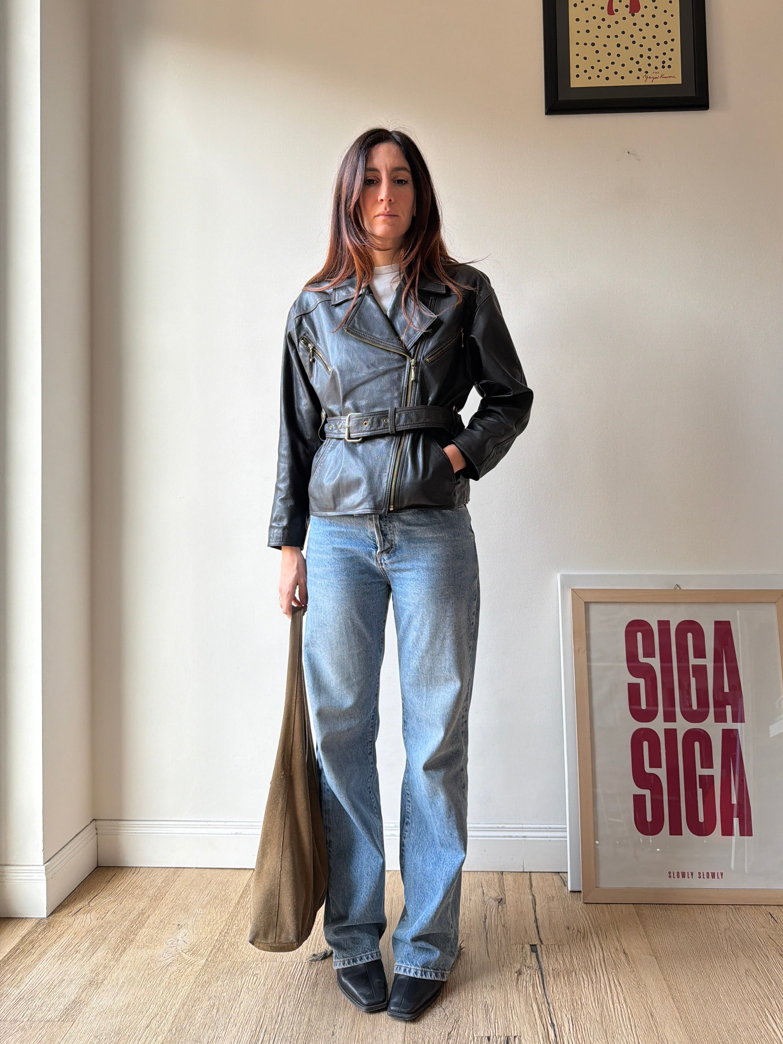 GIACCA CHIODO IN PELLE