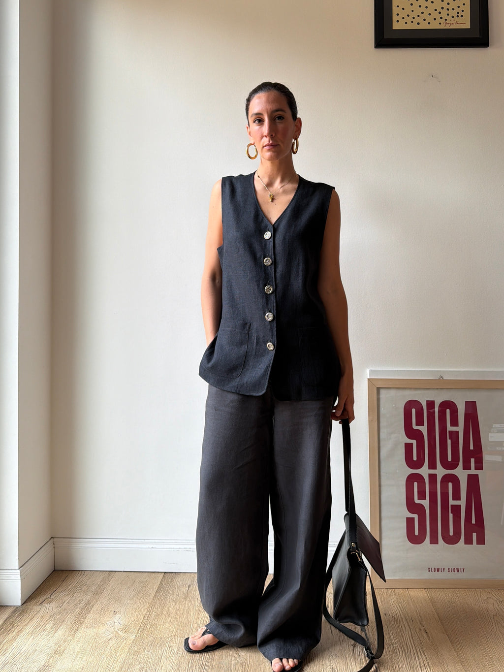 GILET LINO NERO