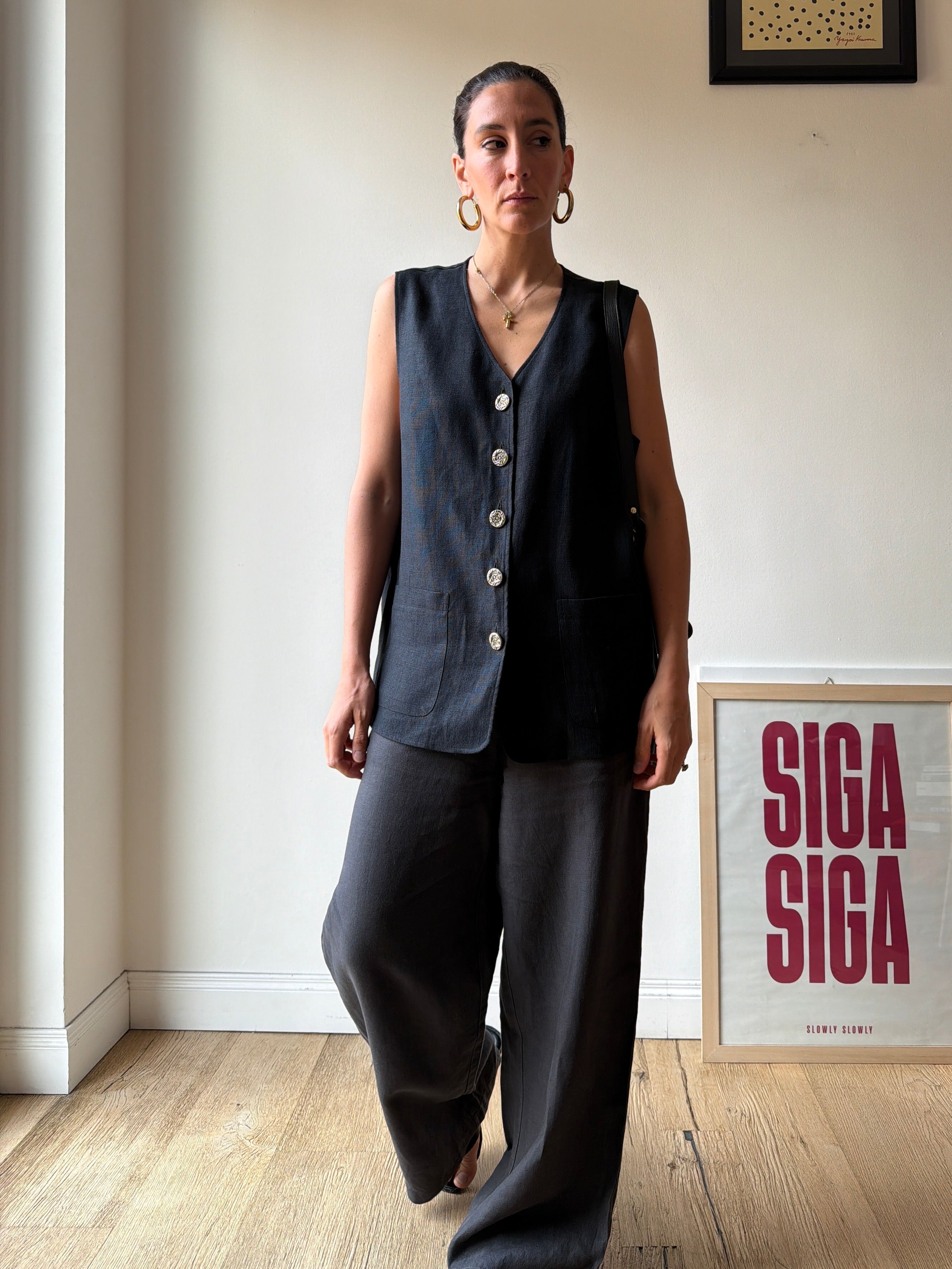 GILET LINO NERO