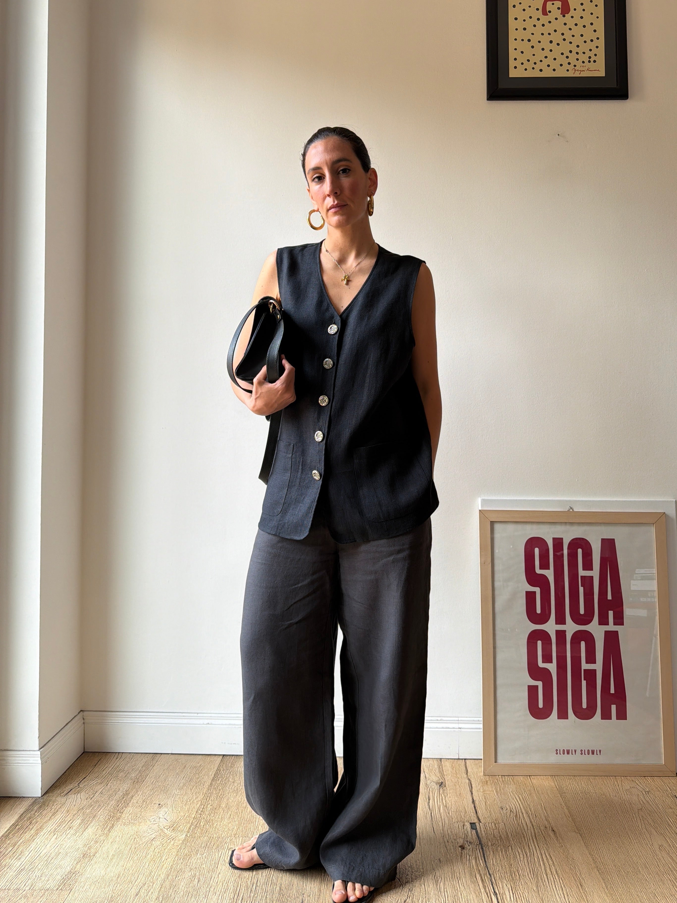 GILET LINO NERO