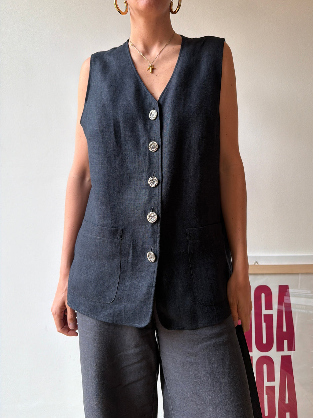 GILET LINO NERO
