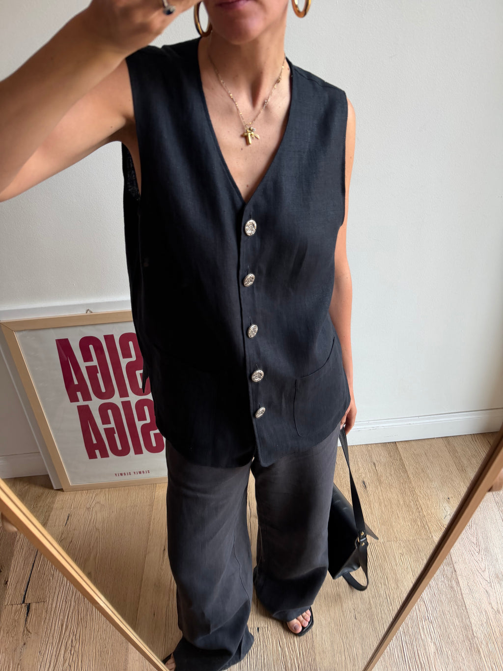 GILET LINO NERO