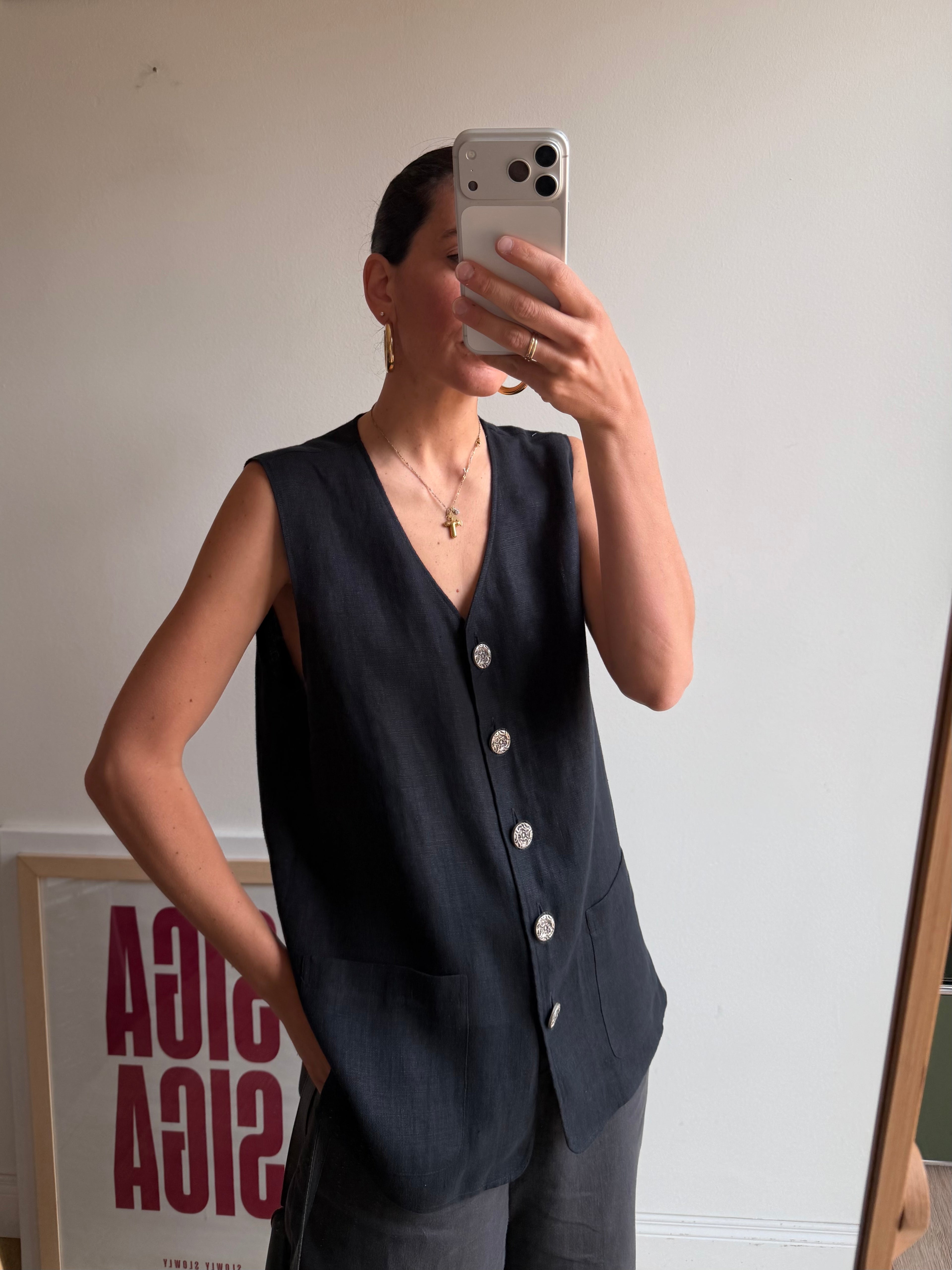 GILET LINO NERO