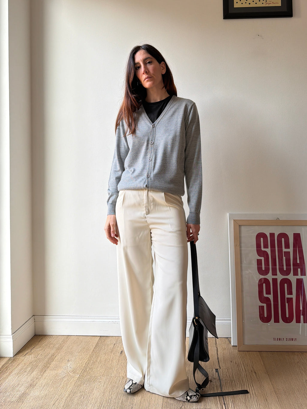 CARDIGAN GRIGIO