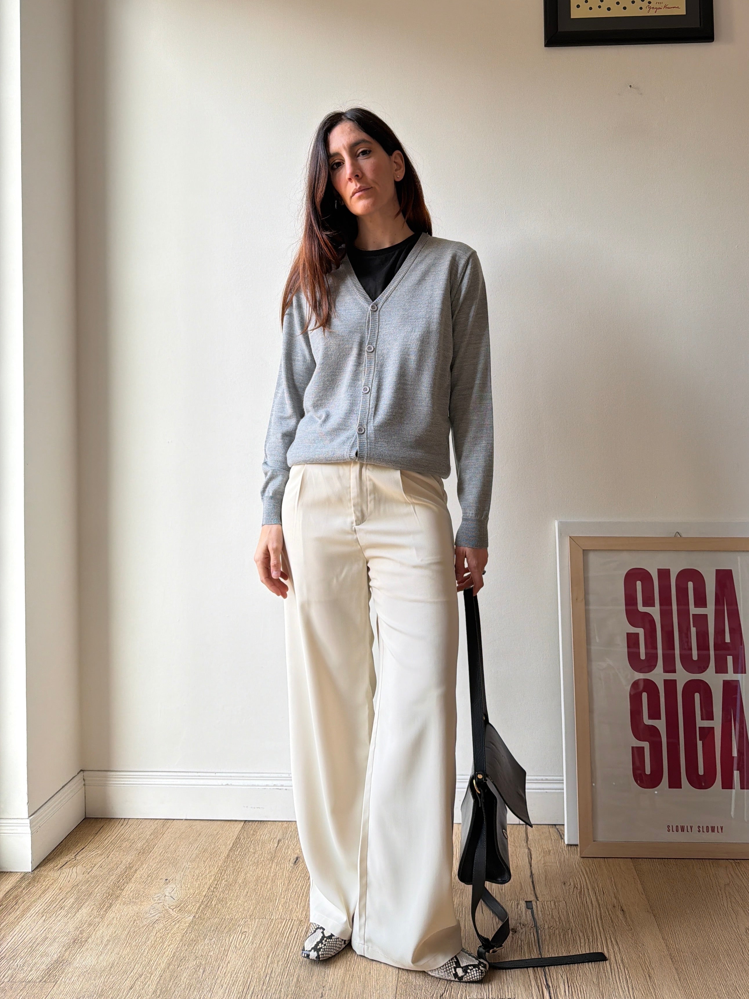 CARDIGAN GRIGIO