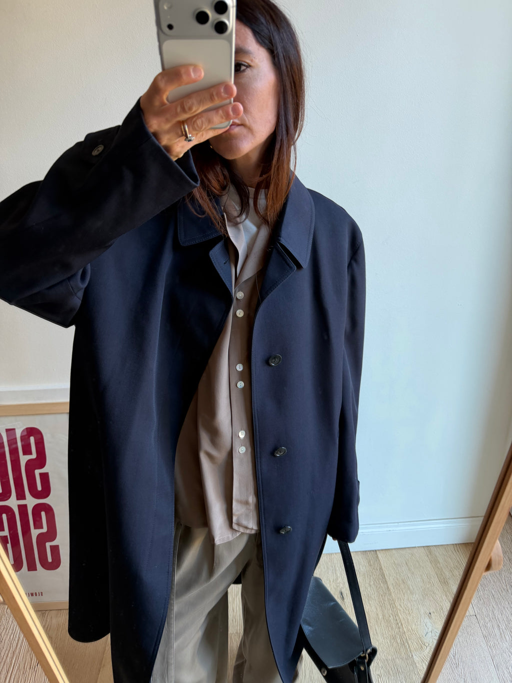 TRENCH OVER BLU NAVY