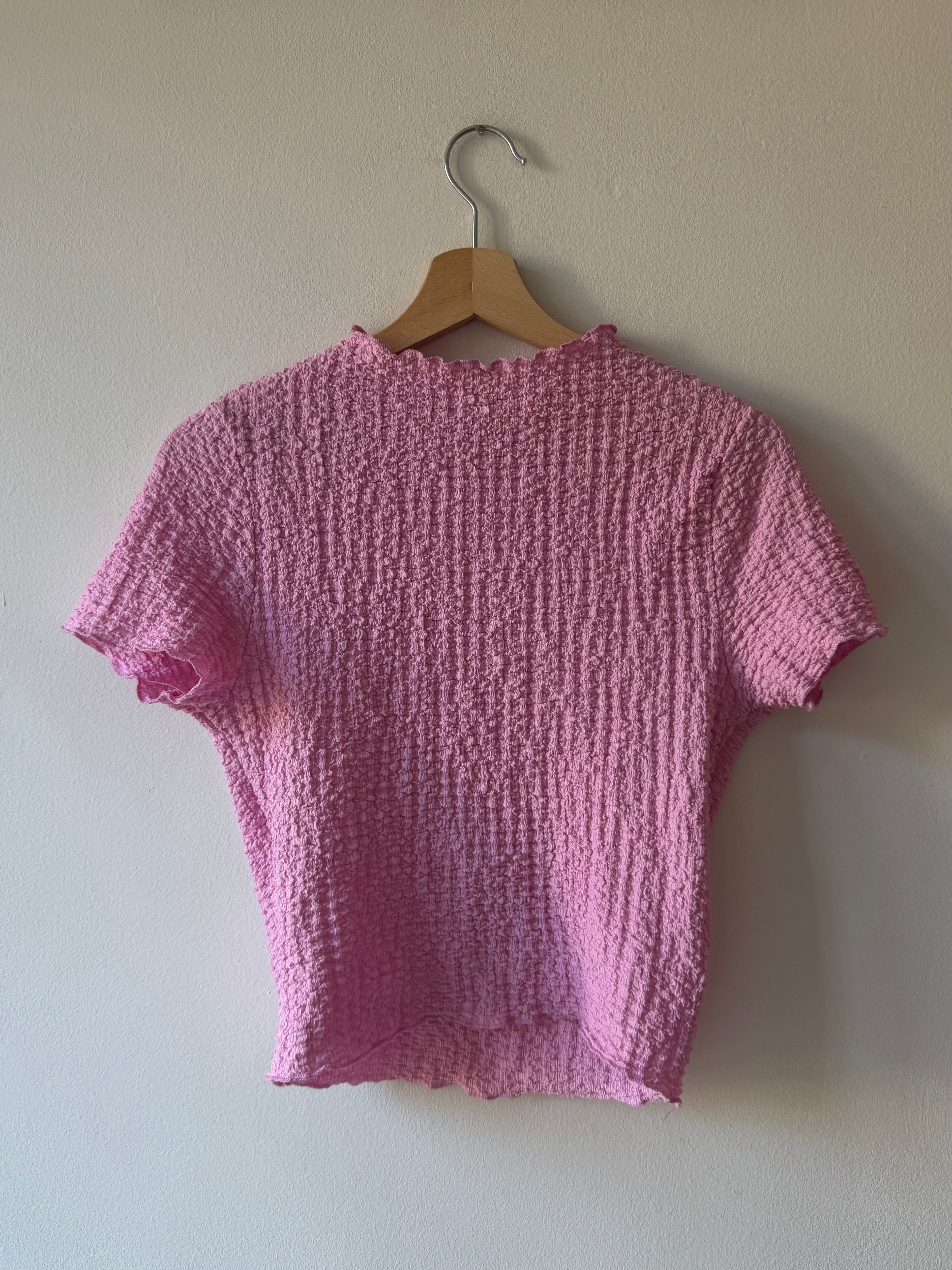 TSHIRT WAFFLE ROSA