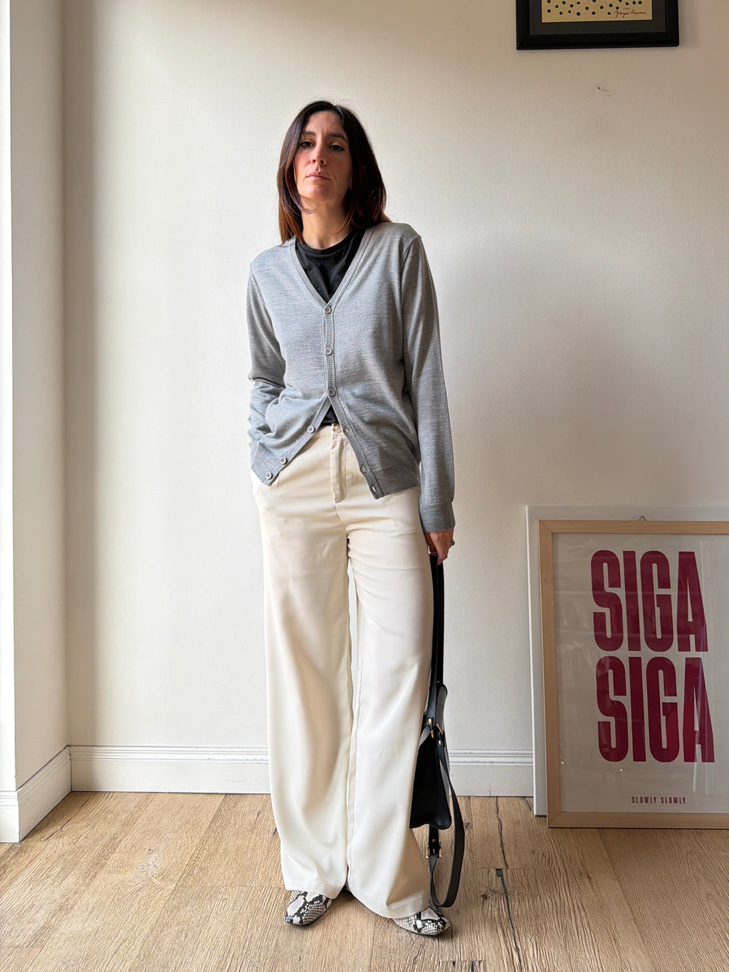 CARDIGAN GRIGIO