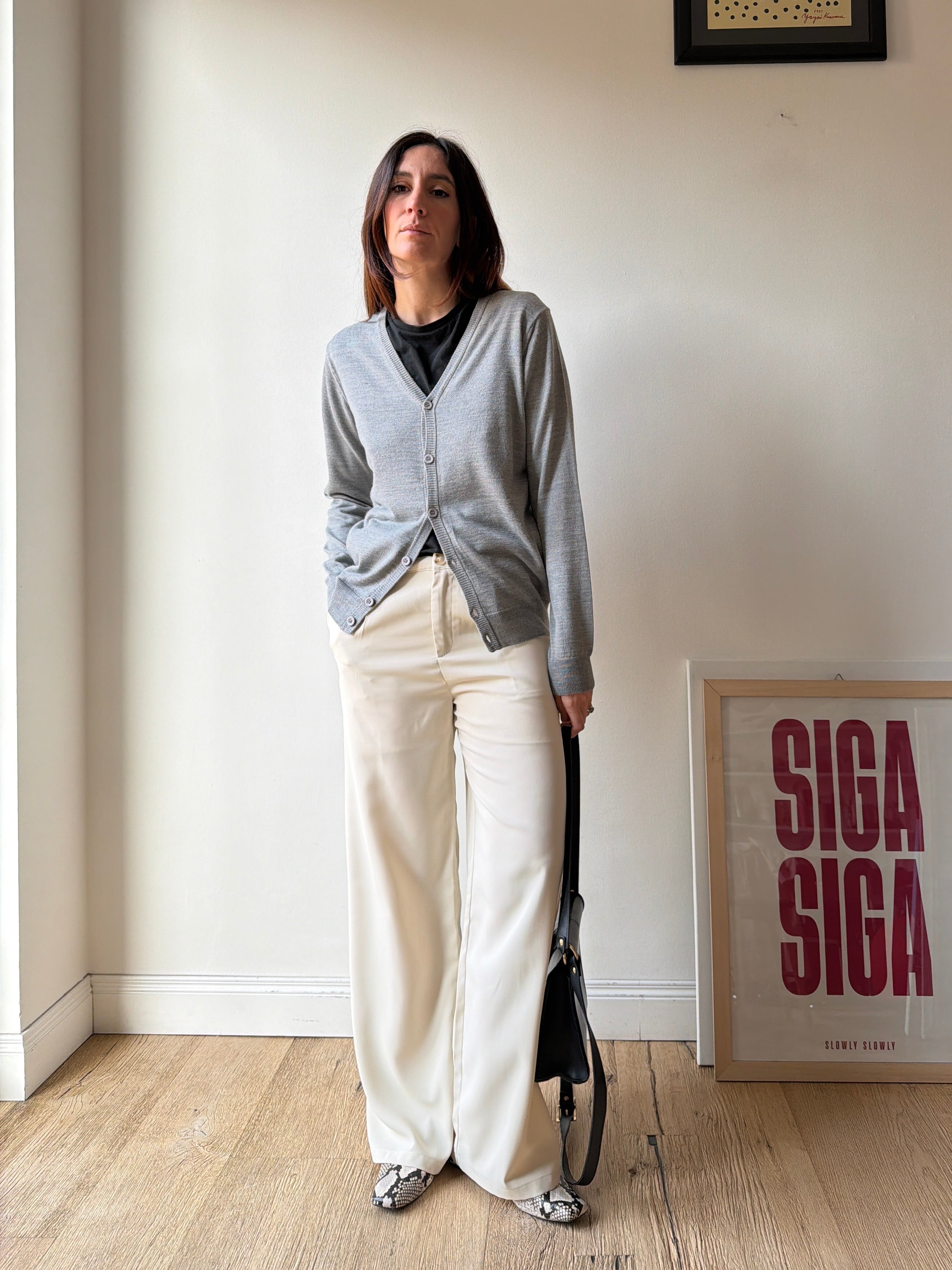 CARDIGAN GRIGIO
