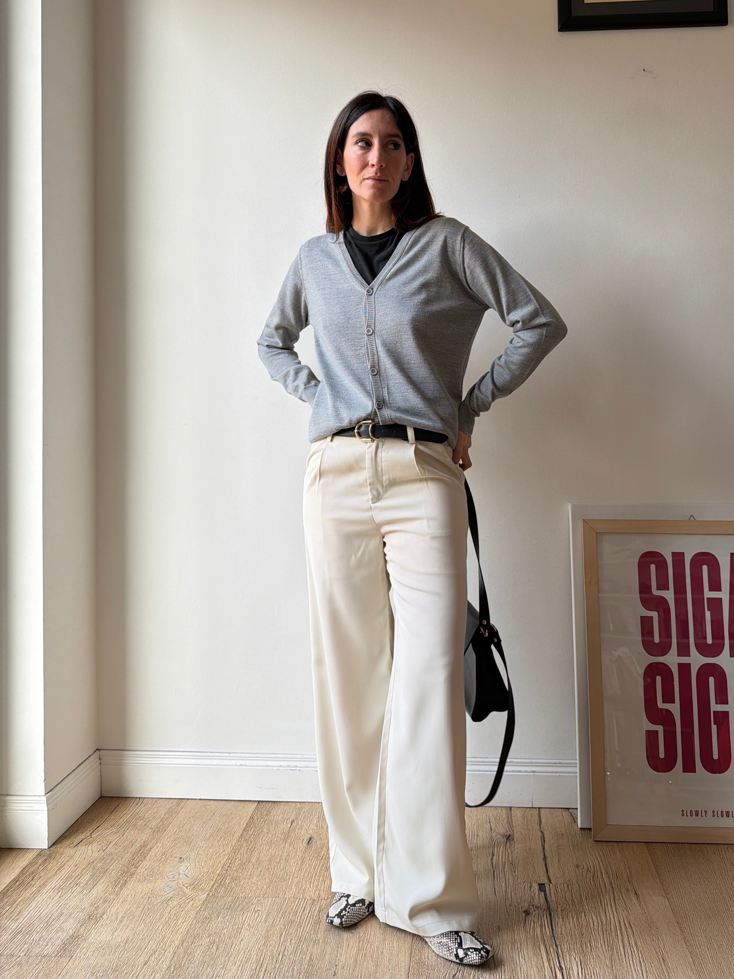 CARDIGAN GRIGIO