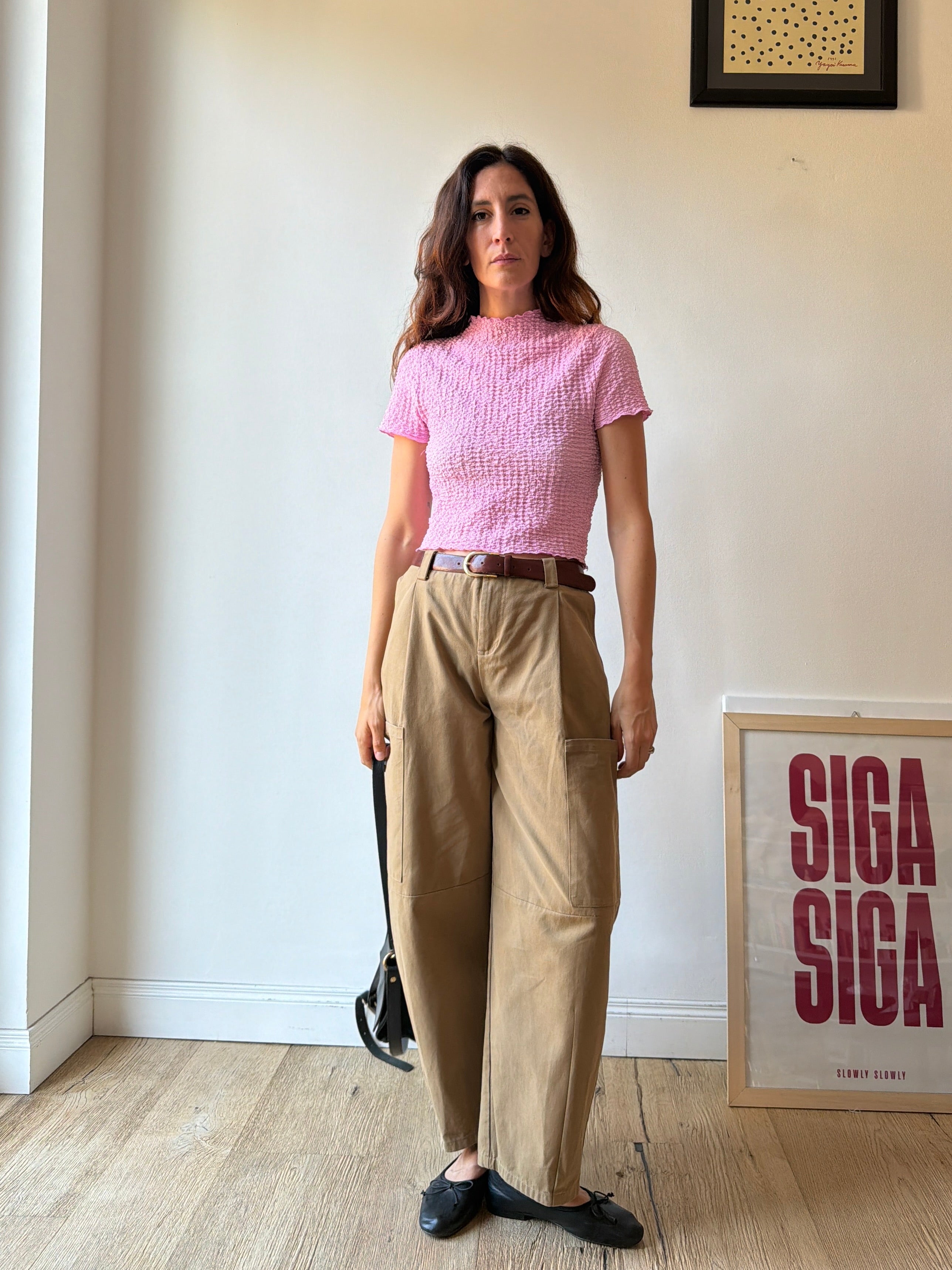 TSHIRT WAFFLE ROSA