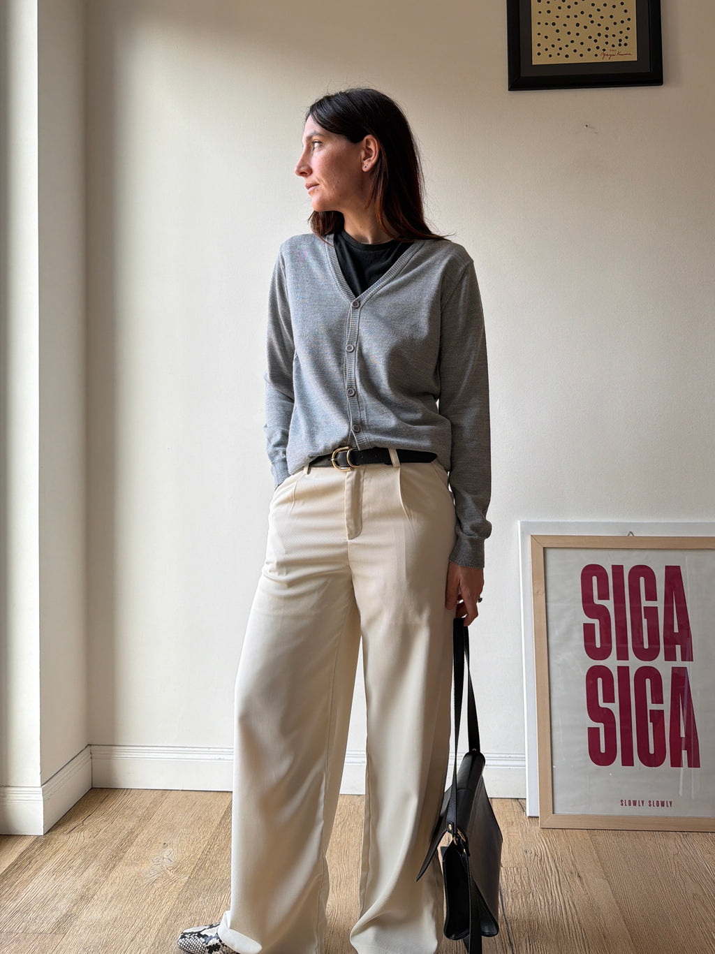 CARDIGAN GRIGIO