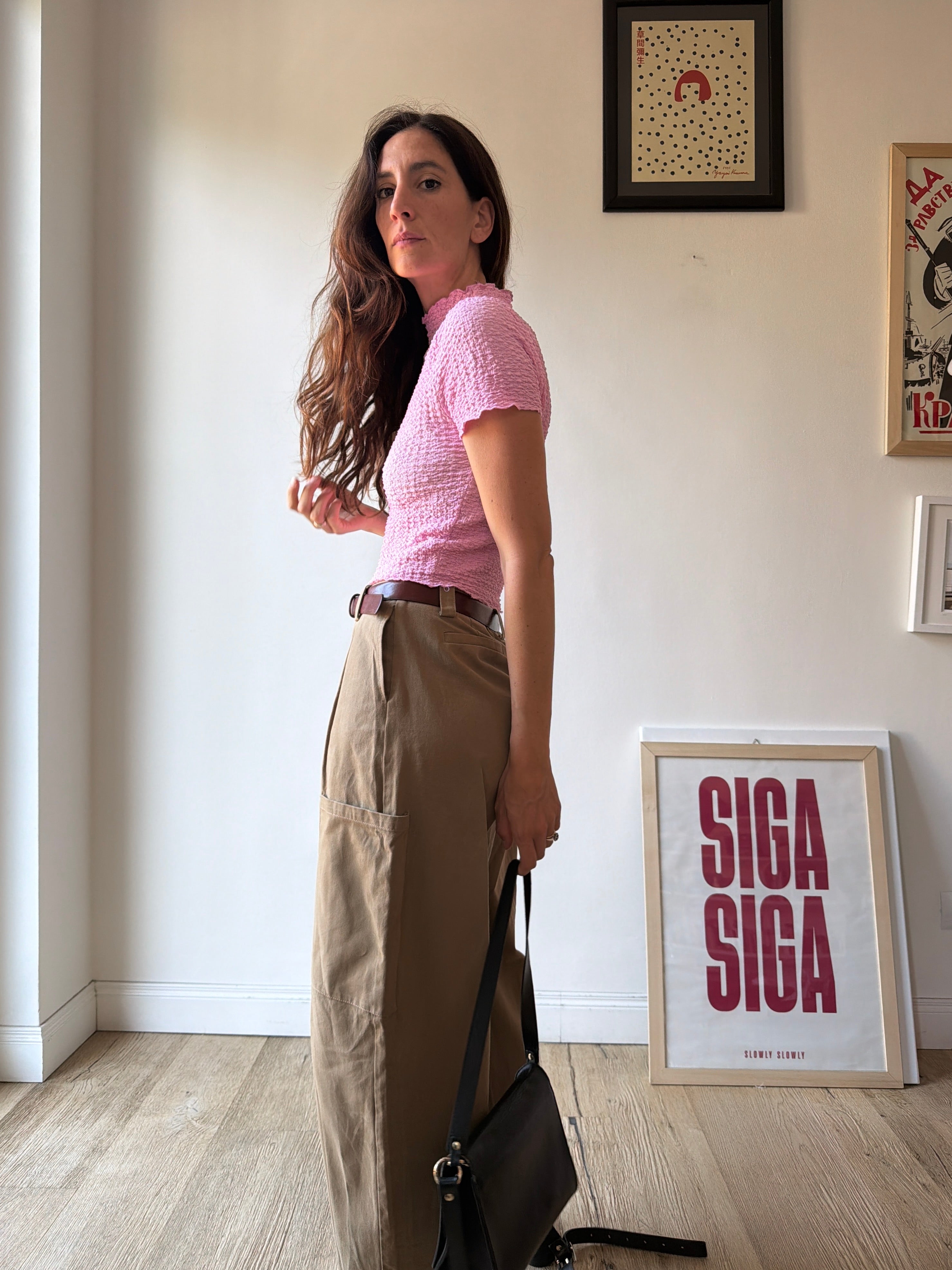 TSHIRT WAFFLE ROSA