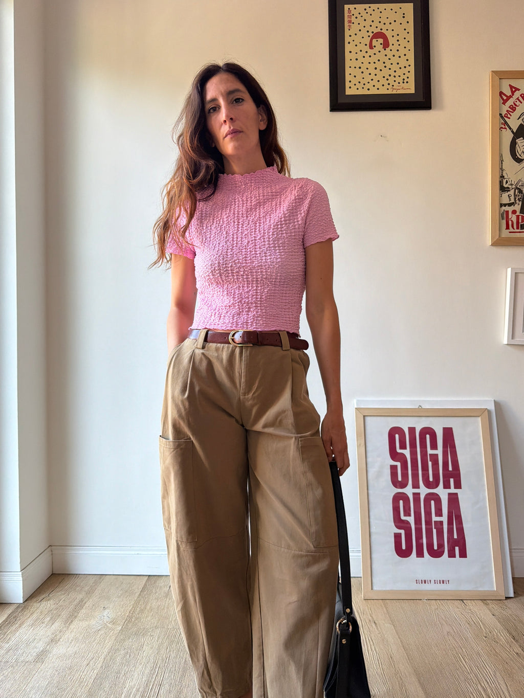 TSHIRT WAFFLE ROSA