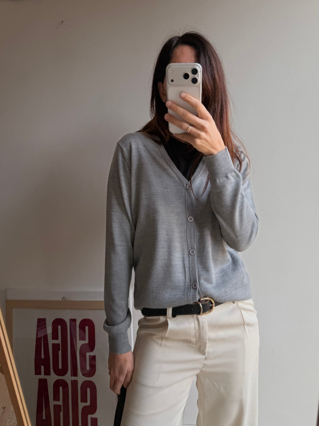 CARDIGAN GRIGIO
