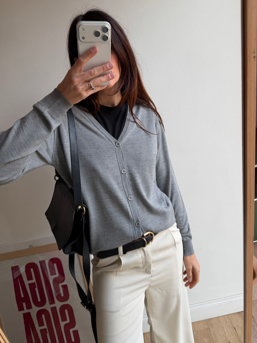 CARDIGAN GRIGIO