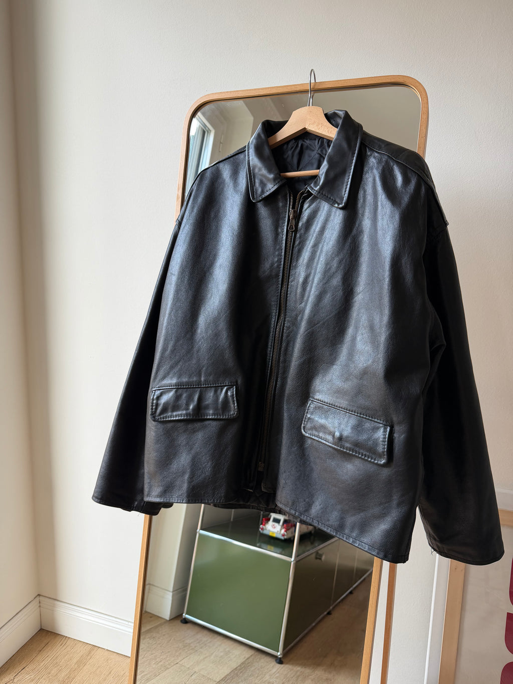 GIACCA IN PELLE OVER