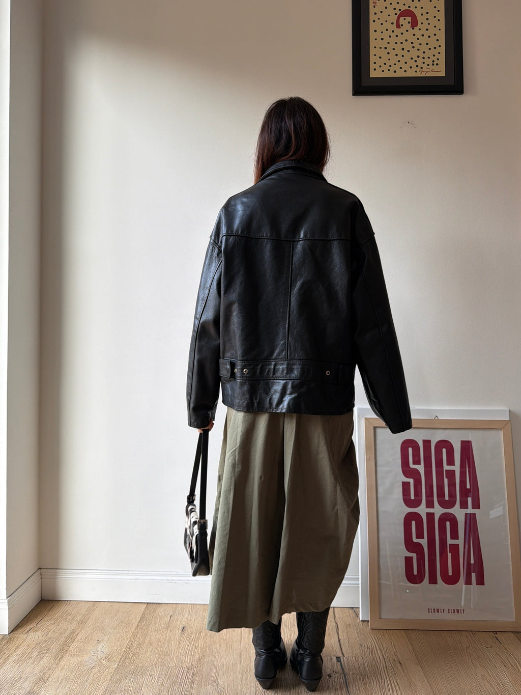 GIACCA IN PELLE OVER