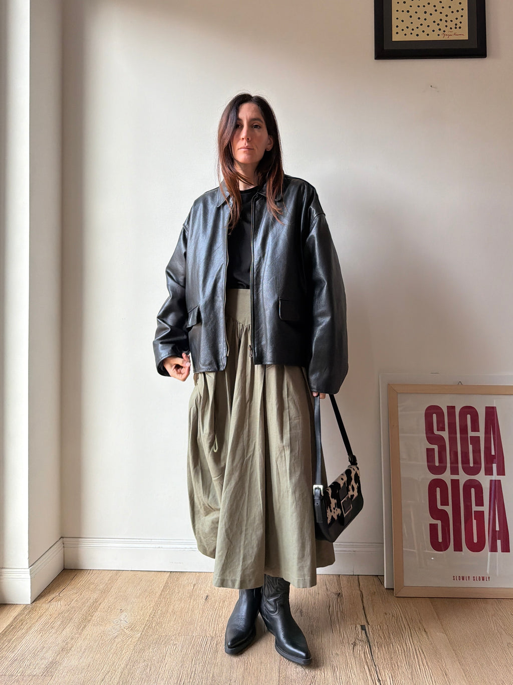 GIACCA IN PELLE OVER