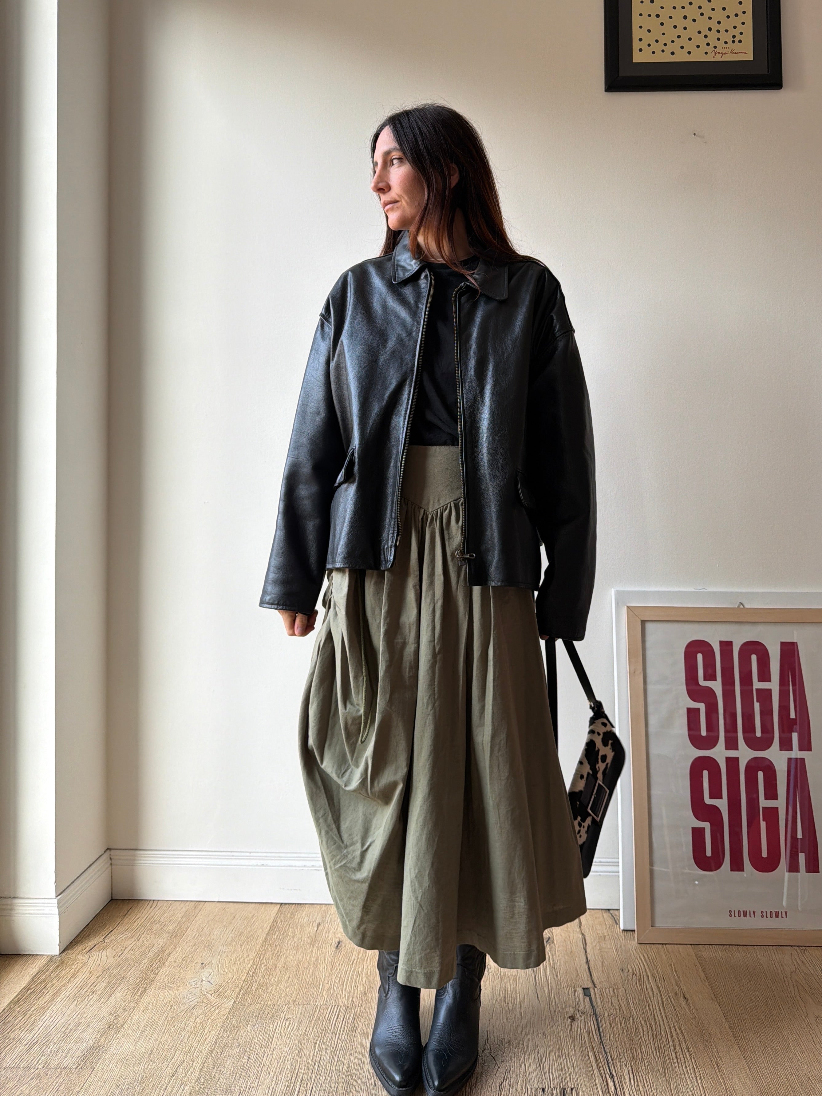 GIACCA IN PELLE OVER