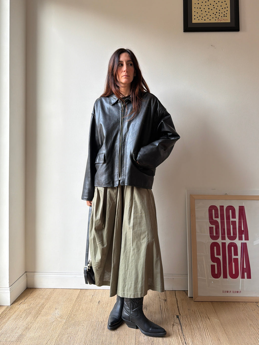 GIACCA IN PELLE OVER