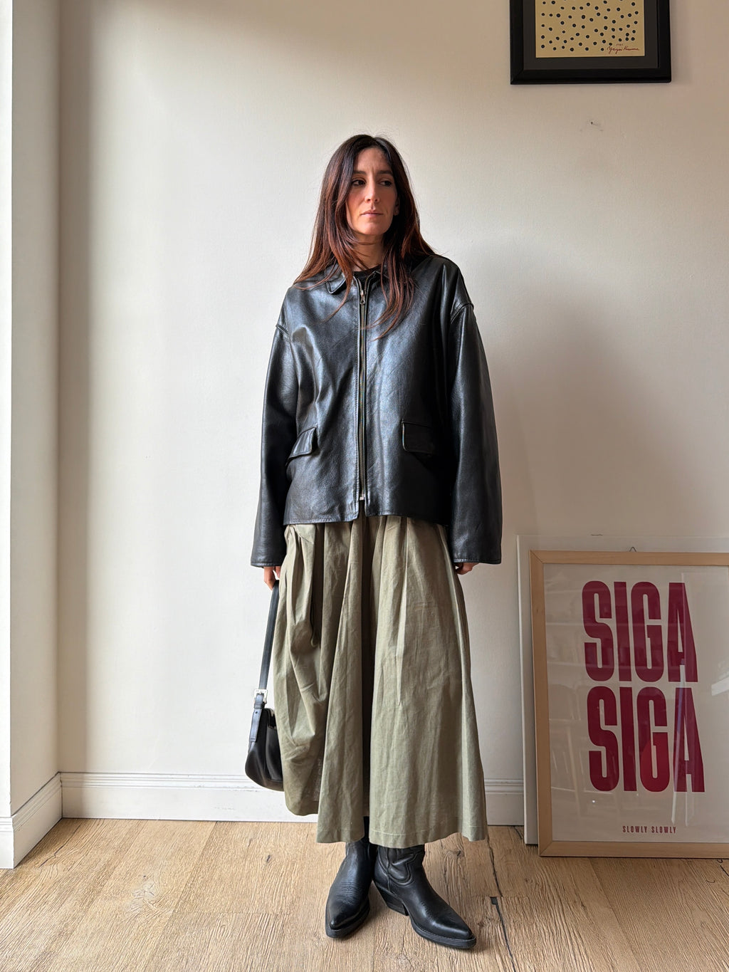 GIACCA IN PELLE OVER