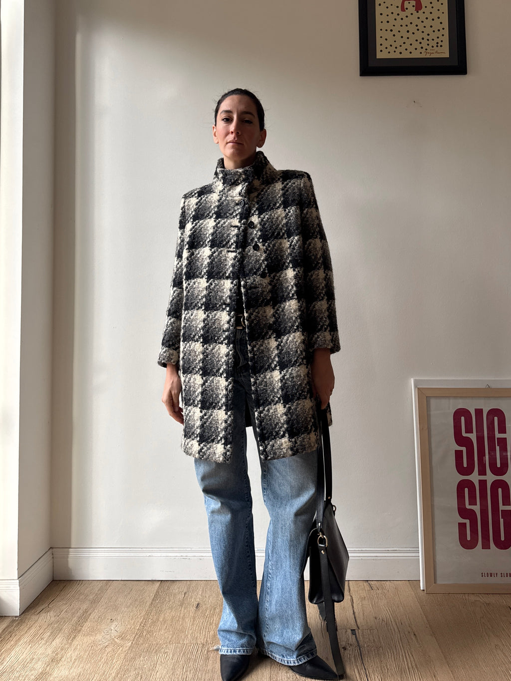 CAPPOTTO A QUADRI IN LANA