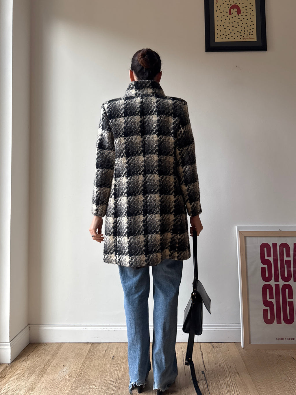CAPPOTTO A QUADRI IN LANA