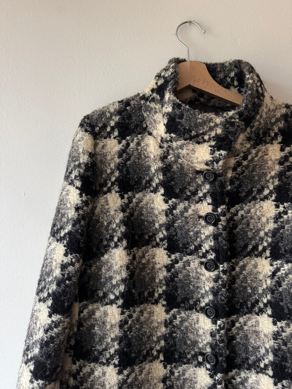 CAPPOTTO A QUADRI IN LANA