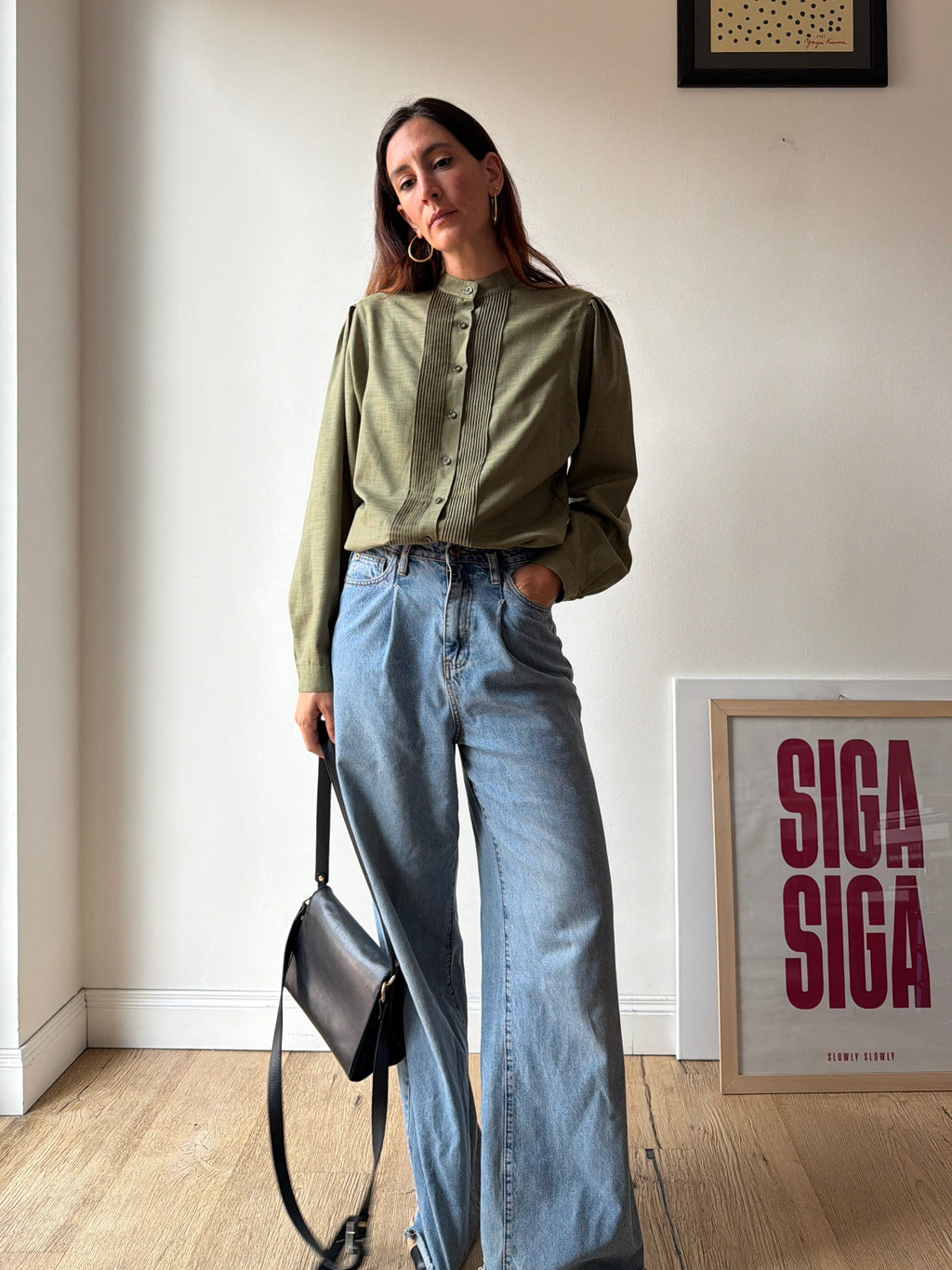 CAMICIA VERDE KAKI