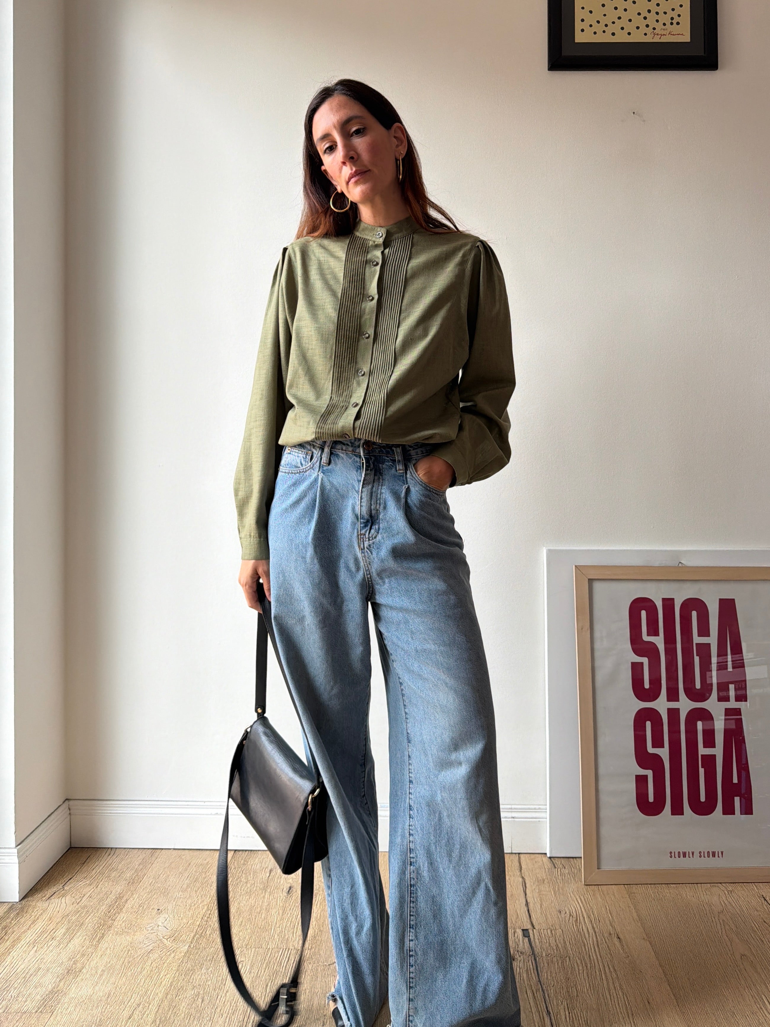 CAMICIA VERDE KAKI