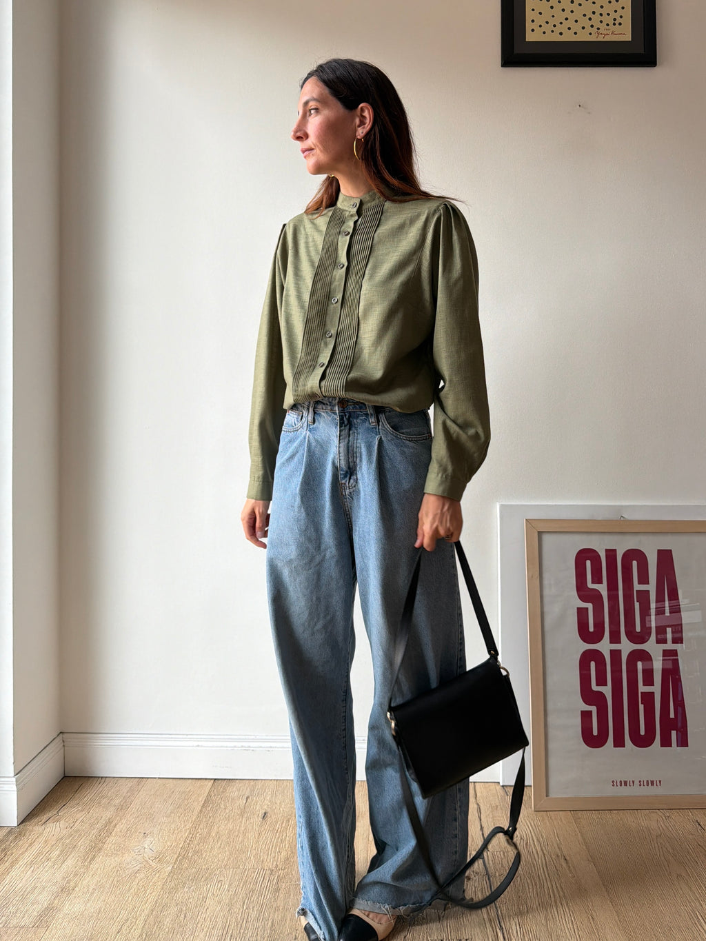 CAMICIA VERDE KAKI