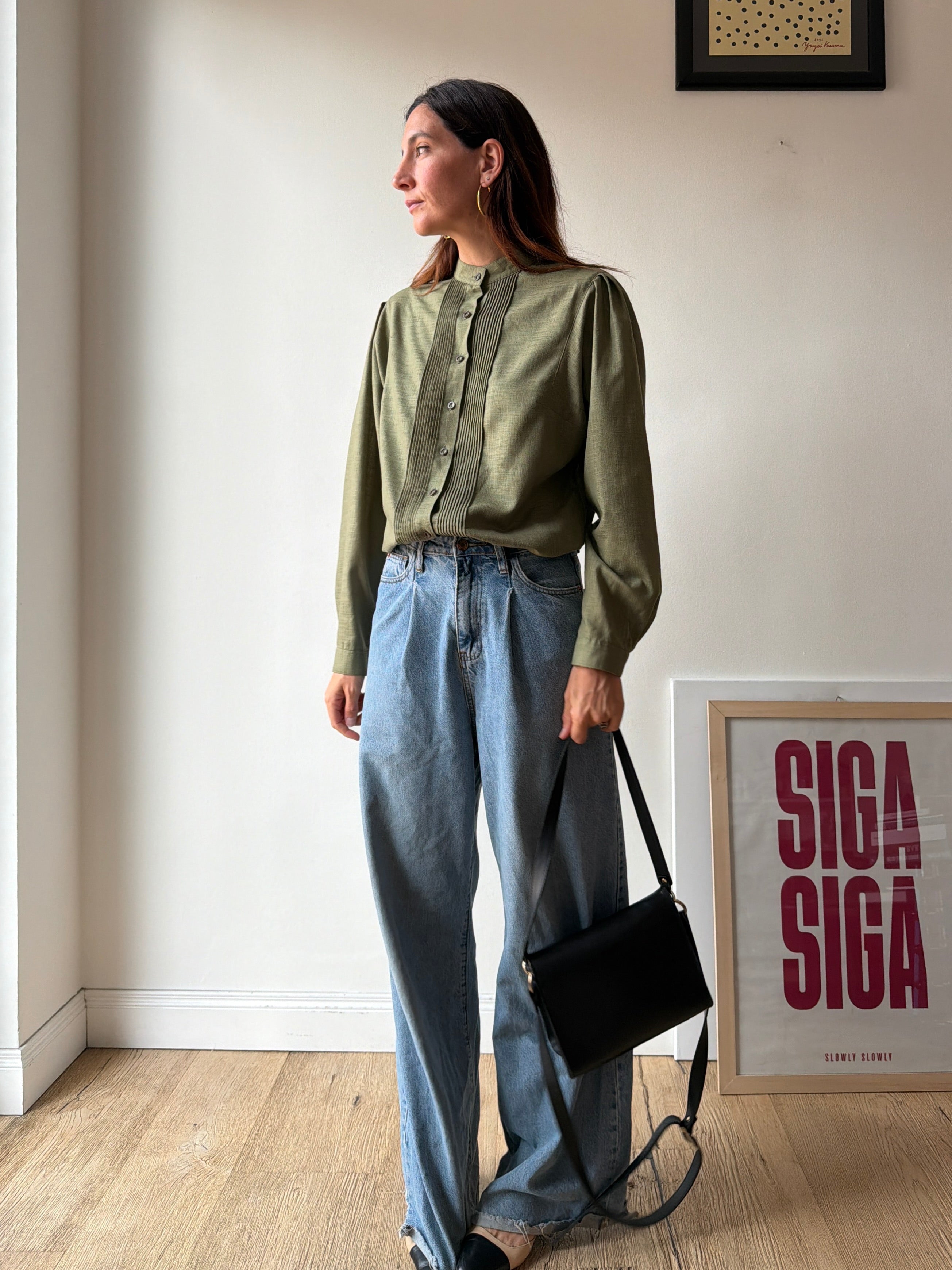 CAMICIA VERDE KAKI