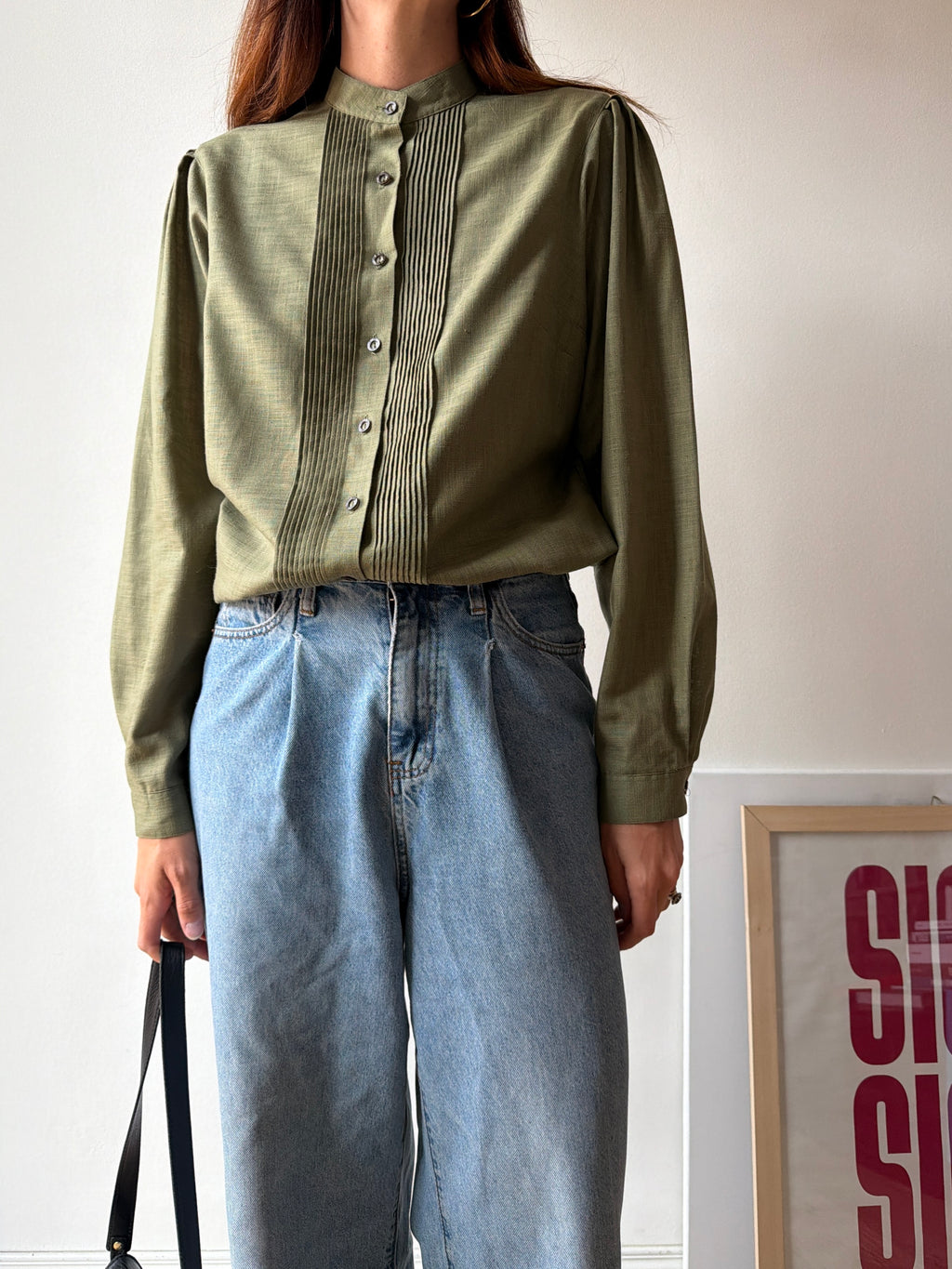 CAMICIA VERDE KAKI
